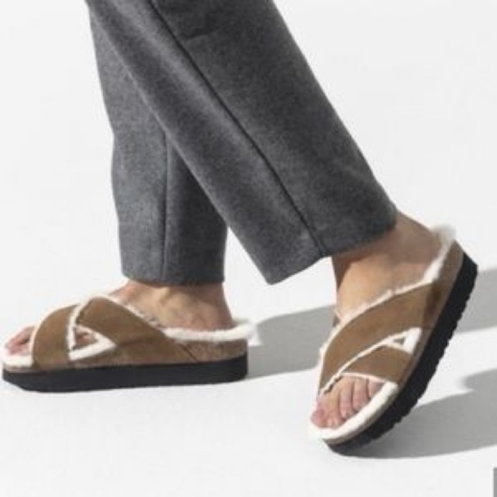 Birkenstock papillio Daytona suede platform sandals - Picture 1 of 9